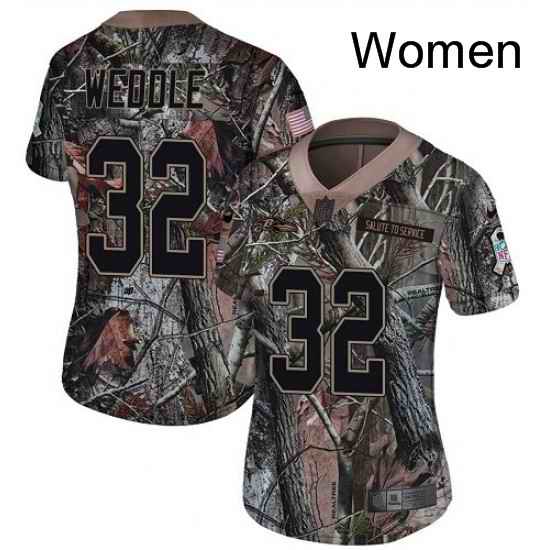 Womens Nike Baltimore Ravens 32 Eric Weddle Limited Camo Salute to Service NFL Jersey
